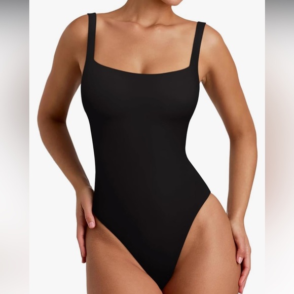 Square neck sleeveless bodysuit - Picture 1 of 2